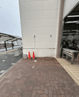 駐輪場横 食物販に最適な屋外催事イベントスペース